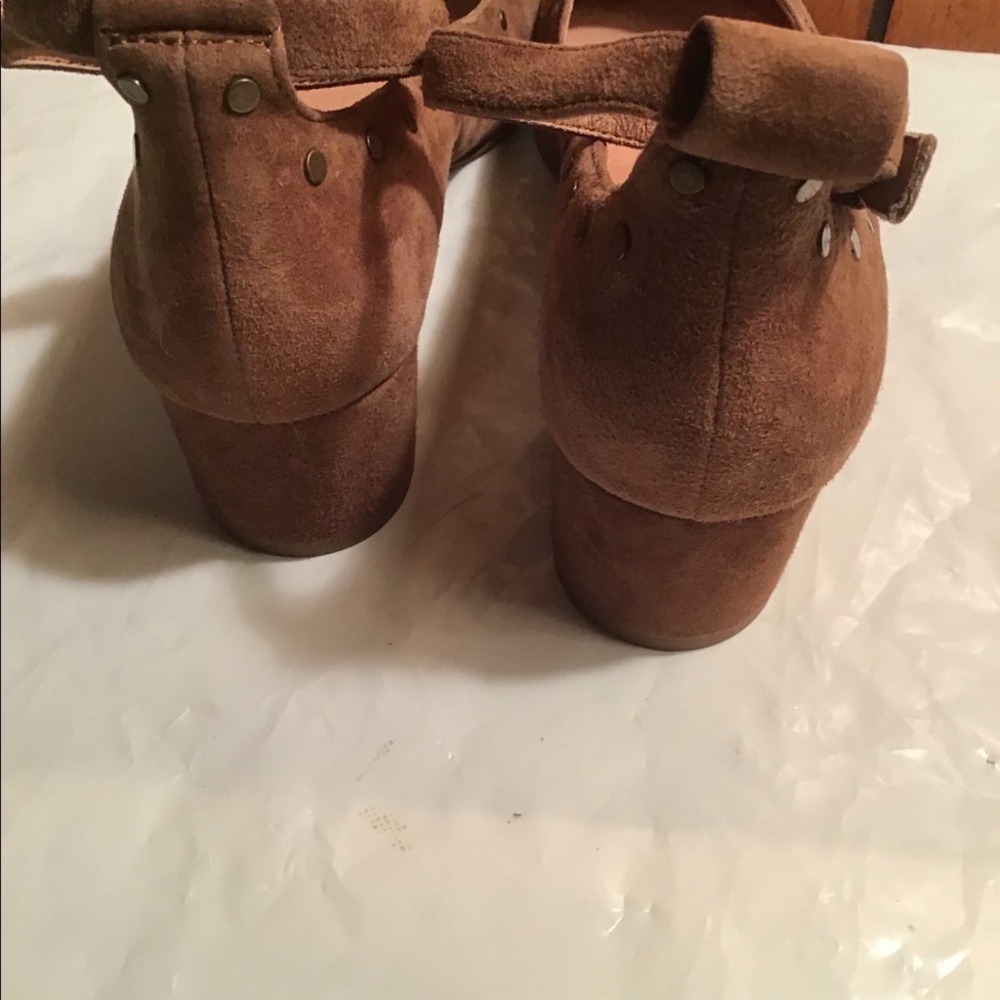 MADEWELL SUEDE PUMP WITH ANKLE STRAP Sz 7.5 - Picture 4 of 7